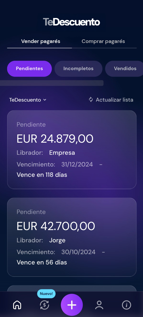 Imagen de la APP de TeDescuento